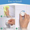 thumbnail image 4 of BRILLAR Ganchos de succión reutilizables para baño, paquete de 4 ganchos para tazas de ducha para colgar toallas, llaves y bolsos, 4 of 5
