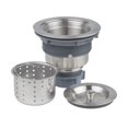 thumbnail image 1 of Miseno MNOSTR61 Universal Kitchen Sink Drain with Removable Colander Strainer - Stainless Steel, 1 of 4