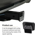thumbnail image 4 of czcpp-Pack-1 Square Mouth Protection Cover Traction Cover, Trailer Hook Dust Plug, Rubber Trailer Hitch Dust Plug, Fit for RV SUV and Cars (American Flag Black), 4 of 4