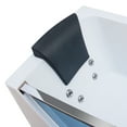 thumbnail image 3 of Empava 67 in. Acrylic Center Drain Rectangular 3-wall Alcove Whirlpool Bathtub in White, 3 of 9