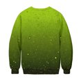 thumbnail image 6 of Otntypg Fashion Sparkly Printed Sweatshirt for Women, Lightweight Casual Fall Oversized Crewneck Sweatshirts Women Loose Fit Long Sleeve Pullover Tops Cute Soft Shirt Army Green S, 6 of 8