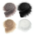 thumbnail image 1 of 4x tela de piel sintética parches de tela Artificial disfraz piel peluda tela de piel peluda para árbol de Navidad sombrero zapatos vacaciones BlancoNegro CaquiGris SM SunniMix Tela de piel sintética, 1 of 7