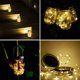 thumbnail image 5 of Luces solares [actualizadas], paquete de 8, 20 luces LED impermeables con tapas de tarros de hadas y luciérnagas con perchas, (sin tarros), decoración de bodas para patio, jardín, color blanco cálido Xemadio WMXL-80, 5 of 9