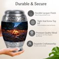 thumbnail image 3 of MUKTIVE Campfire Cremation Urns for Ashes - Decorative Adults Urn for Human Ashes - Blue Large Urns for Burial Female - 10 Inch Urn for Mother, 3 of 7