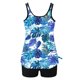 thumbnail image 5 of Trajes de baño tankini para mujer Trajes de baño de dos piezas con espalda de tiras y estampado conservador para mujer Traje de baño de dos piezas para mujer, 5 of 6