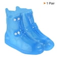thumbnail image 4 of Unique Bargains Surchaussures Pliables Réutilisables en Silicone 32x22.5cm Imperméables, Bleu, 4 of 7