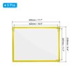 thumbnail image 2 of Unique Bargains 12"x17" Magnetic Display Frame A3 Adhesive Magnetic Sign Holder Yellow 5 Pack, 2 of 6