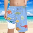 thumbnail image 3 of MEZZALL Boys Shark Printed Swimming Shorts With Lace Up High Waisted Loose Casual Swim Trunks Summer Beach Vacation Pool 14-16 Years Leisure Baby Wear, 3 of 5