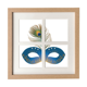 thumbnail image 1 of Pluma azul máscara Feliz Carnaval de Venecia Pantalla de escritorio de pared de marco 4 aperturas, 1 of 4