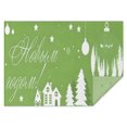 thumbnail image 1 of Merry Christmas Tablecloth Waterproof Spillproof Tablecolths Table Covers Colorful Balls Pine Trees Snowflake Table Cover for Christmas Background Indoor Outdoor Birthday Rectangle,60x84inches, 1 of 5