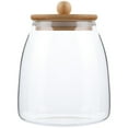 thumbnail image 3 of Glass Food Storage Container Flour Storage Jar Sugar Container with Bamboo Lid, 3 of 8
