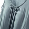 thumbnail image 4 of Pejock Women's Summer Tank Tops, Breathable Pleated Sleeveless Tops, Loose Fit Casual Blouse, Flowy Round Neck Shirt, Lightweight & Comfortable, Beach & Streetwear, 4 of 6