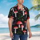 thumbnail image 3 of Balery Red Mushrooms Camisas hawaianas de manga corta para hombre, camisas playeras de corte holgado, camisas de vacaciones con botones,Large, 3 of 7