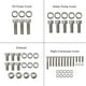 thumbnail image 4 of Speravity 137 Unids/set Tornillos de motor Tuercas Pernos de acero inoxidable Reparación de motocicletas Accesorios modificados Reemplazo para Banshee Accesorios para motos Speravity VI017276-00B, 4 of 6