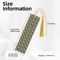 thumbnail image 3 of Kdxio Bear Sunflower Print Metal Tassel Bookmarks,Perfect Gift for Art Lovers and Bookworms Metal Bookmarks for Women, 3 of 8