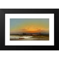 thumbnail image 2 of James Hamilton 14x10 Black Modern Framed Museum Art Print Titled - Sunset Seascape (1865), 2 of 5