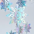 thumbnail image 4 of Gibobby Decoraciones holográficas navideñas de nieve 3D 6 piezas de nieve colgante Invierno para decoración navideña y(ABF), 4 of 5