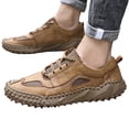 thumbnail image 3 of Sopiago Non Slip Work Shoes for Men Mens Park Lifestyle Lace Up Sneakers Shoes Casual Khaki,44, 3 of 9