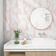 thumbnail image 4 of Glossy Pink Marble Contact Paper for Countertop Granite Wallpaper Self-Adhesive Removable Kitchen Waterproof Oil Proof Sticker, 4 of 9