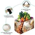 thumbnail image 3 of Toucan Large Capacity Oxford Cloth Picnic Basket Reusable Laundry Bag Easter Basket Foldable Box, 3 of 7