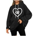 thumbnail image 5 of ShiShine Women's Hoodies Fashion Printed Graphic Long Sleeve Hooded Sweatshirts with Pocket Casual Fall Drawstring Pullover, 5 of 5