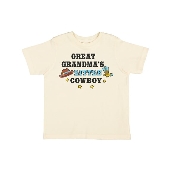 Inktastic Great Grandmas Little Cowboy with Cowboy Hat and Boots Boys Toddler T-Shirt