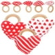 thumbnail image 4 of KAKOWELY anillos de servilleta con forma de corazón, porta servilletas decorativos, hebillas para servilletas de San Valentín, 4 of 4