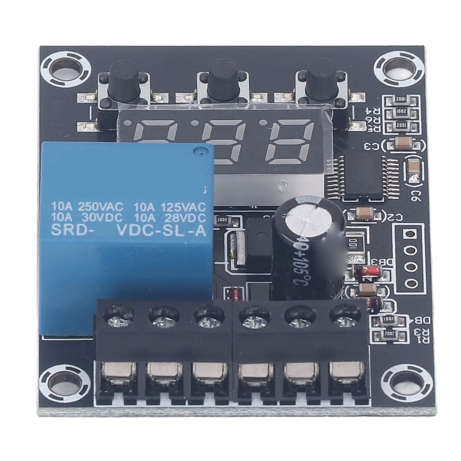 Voltage Relay Module, ON Off Relay Contact Current 12A Detection ...