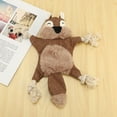 thumbnail image 6 of Stuffless Dog for , Crinkle Squeaky Dog Chew Squirrel Plush Dog Toy with Rope Knots for Small, 6 of 8