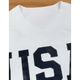 thumbnail image 5 of USA and American Flag Graphic Sweatshirts for Women 4th of July V-Neck Off Shoulder Sweatshirt Oversized Pullover Tops Shermie, 5 of 6