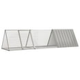 thumbnail image 1 of vidaXL Rabbit Cage Grey 302.5x80.5x71 cm Galvanised Steel, 1 of 4