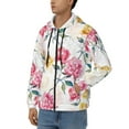 thumbnail image 3 of Naloa Colorful Flowers Men’s Hoodies, Zip up Hoodie, Sweatshirts,Hoodies for Men Sizes S-3XL-Medium, 3 of 5