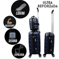 thumbnail image 5 of Set 3 Maletas De Viaje Carry On 10 Kgs Equipaje De Mano Ruedas Desmontables Cabina Avion, 5 of 5