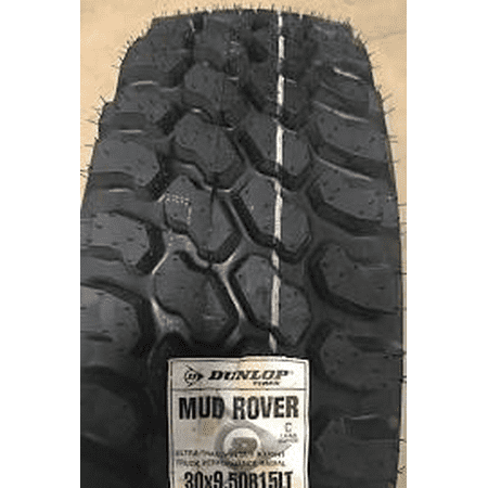 LT 30 X 9.50 R 15 C DUNLOP  MUD ROVER OWL  MADE BY