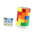 thumbnail image 4 of Rompecabezas educativo: cubos cilíndricos apilables intercambiables, desarrollo de colores y formas. A, 4 of 9