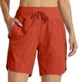 thumbnail image 6 of Women's Active 7 Inseam Athletic Long Running High Wasistband Shorts, Quick Dry Breathable Gym Shorts for Gym, 2XL, 6 of 6