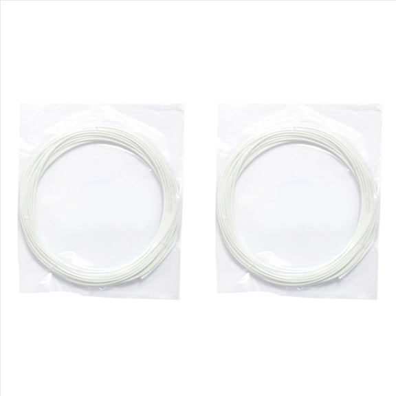 2pcs 5M Pcl 1.75Mm Filament Low Temperature 3D Printing Pen Supplies for 3D Printer/3D Printer Pen(White),2 x Filament,White