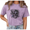 2-Purple, variant on GIFFIMY Women's Purple Botanical Floral Skull Vintage Washed T-Shirt Short Sleeve S-2XL Relaxed Fit Top