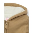 thumbnail image 2 of Wonder Nation Boys Kid Tough Zip Hoodie with Faux Shearling Lining, Sizes 4-18 & Husky, 2 of 3