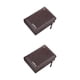 thumbnail image 4 of Sonducket Billeteras para hombre, tarjetero de cuero PU, monedero de bolsillo con cremallera para múltiples tarjetas, bolso de mano, monedero, Color café 2Conjunto, 4 of 6