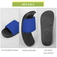 thumbnail image 7 of GZHJMY Stylish Slides for Women Men, Bright Blue Solid Color Soft Flexible Slip-on Sandals Slippers, 7 of 7