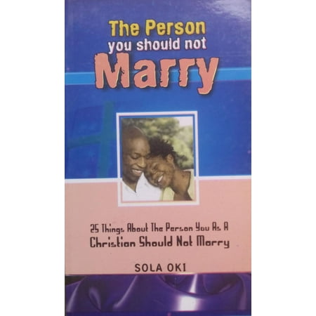 The Person You Should Not Marry - eBook