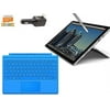 2015 Newest Microsoft Surface Pro 4 Core i7-6600U 8GB 256GB 12.3" touch screen with 2736x1824 3K QHD Windows 10 Pro Multi-position Kickstand (Light Blue Cover Bundle)