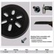 thumbnail image 3 of 150mm Backing Pad Compatible with Bosch Sander, Gekufa Sander Pad with Hook and Loop Replacement Sanding Pad, 3 of 5