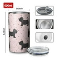 thumbnail image 4 of 20oz Coffee Tumblers Scottish Terrier Stainless Steel Vacuum Insulated Travel Tumbler Coffee Cups Mug with Lid and Straw with Cleaning Brush for Cold & Hot Drinks, 4 of 5