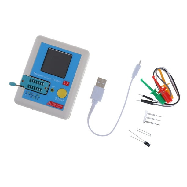 -T7 funciones LCD GM328 Transistor Diodo Capacitancia Voltaje Cuadrícula Cuadrado Generador de señal de Módulo Yotijar Probador de transistores TFT