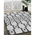 thumbnail image 3 of Ahgly Company Machine Washable Indoor Square Transitional Sonic Silver Gray Area Rugs, 6' Square, 3 of 7