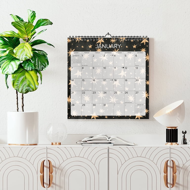 Starry Night 2024 12" x 12" Spiral Monthly Wall Art Calendar, Celestial  Art, Willow Creek Press - Walmart.com