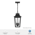 thumbnail image 7 of Hunter - Spring Cove 3-light Matte Black,  , Dimmable, Traditional Style, Rectangle Shaped, for Bedrooms, Bathrooms - 46084, 7 of 7