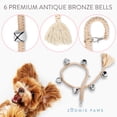 thumbnail image 4 of Zoomie Paws Dispersed Silver Jingle Dog Bells for Door Potty Training, 4 of 8